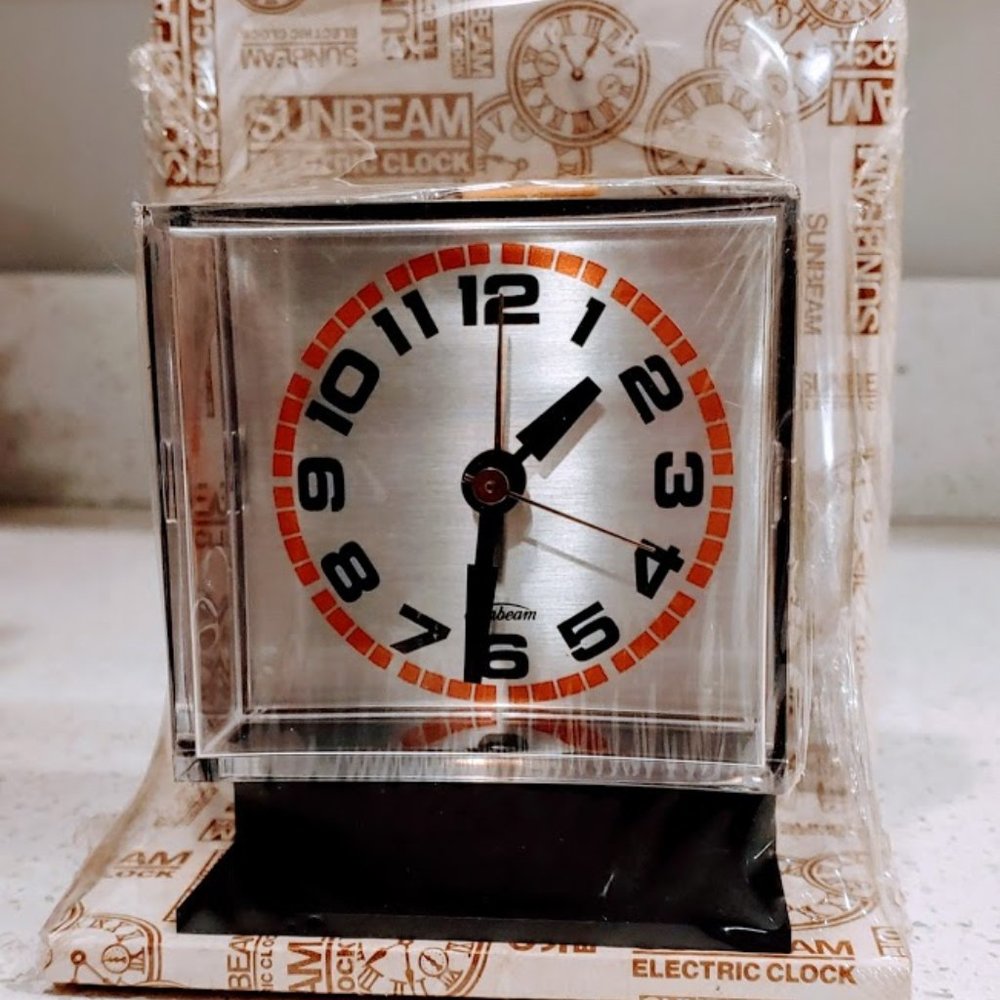 Electric Alarm Clock Mid Century Modern
